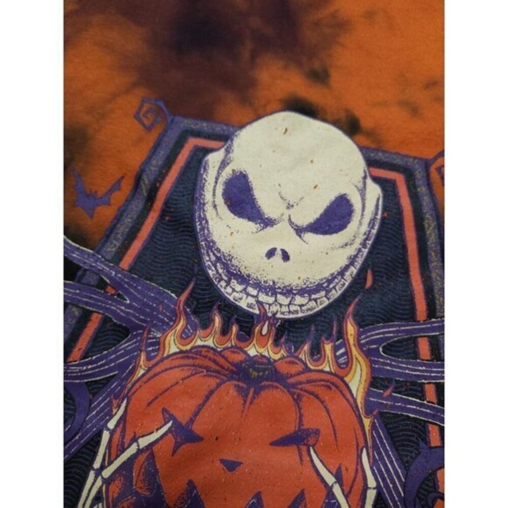 Nightmare Before Christmas Jack Skellington Pumpkin Sweatshirt Disney Mens Large - Picture 4 of 9